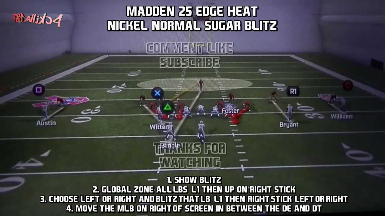 Madden 25 Nickel Normal | Sugar Blitz | Edge Blitz | Easy Setup