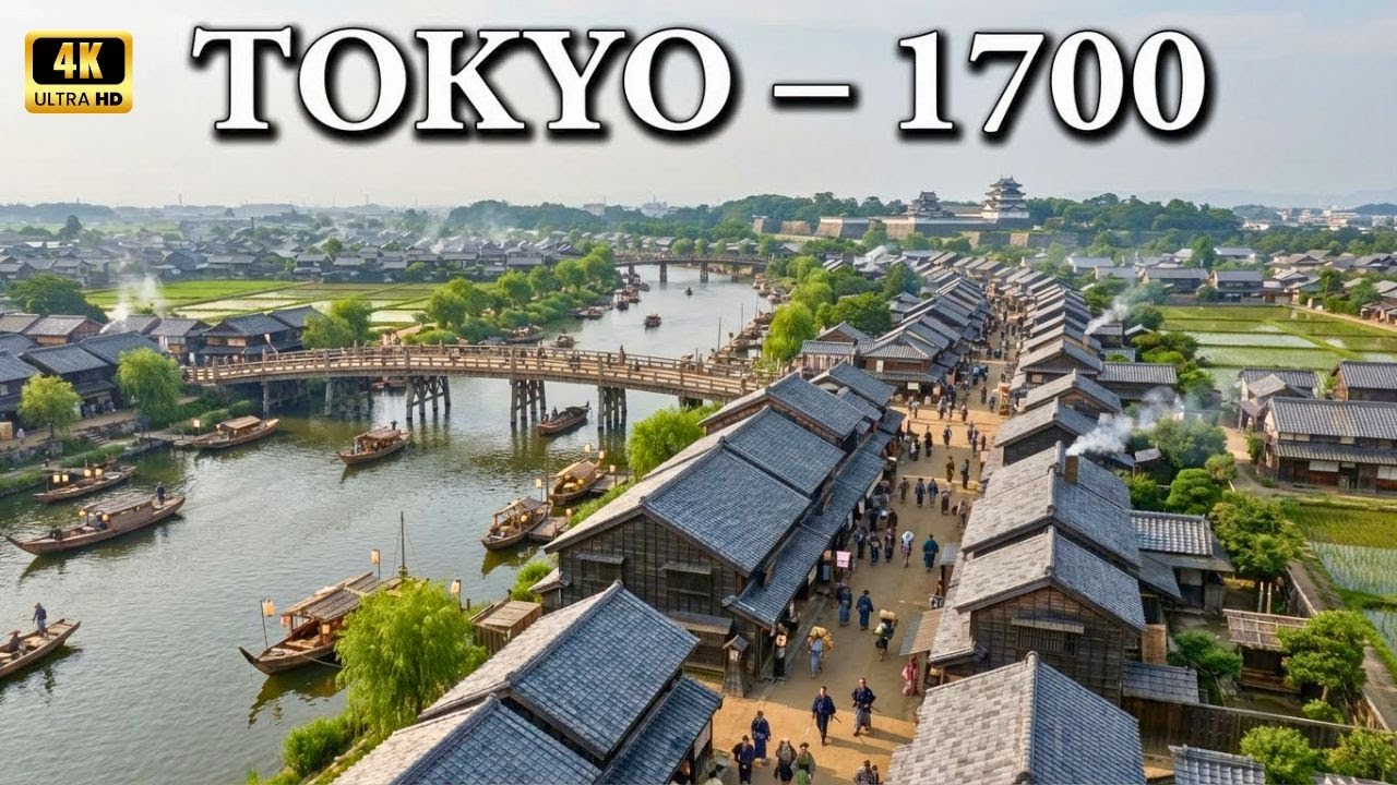 Edo (Tokyo) 1700 &ndash; Life in Japan Before Modernity (AI Reconstruction)