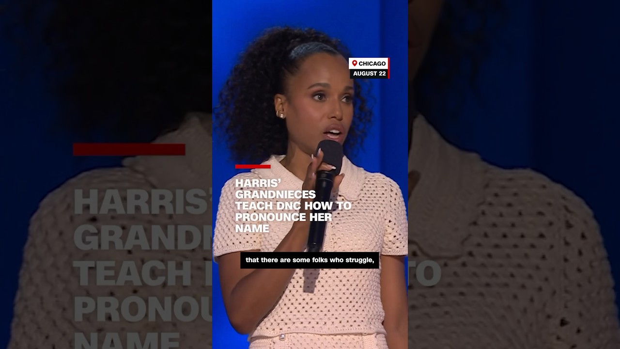 Harris&rsquo; grandnieces teach DNC how to pronounce her name