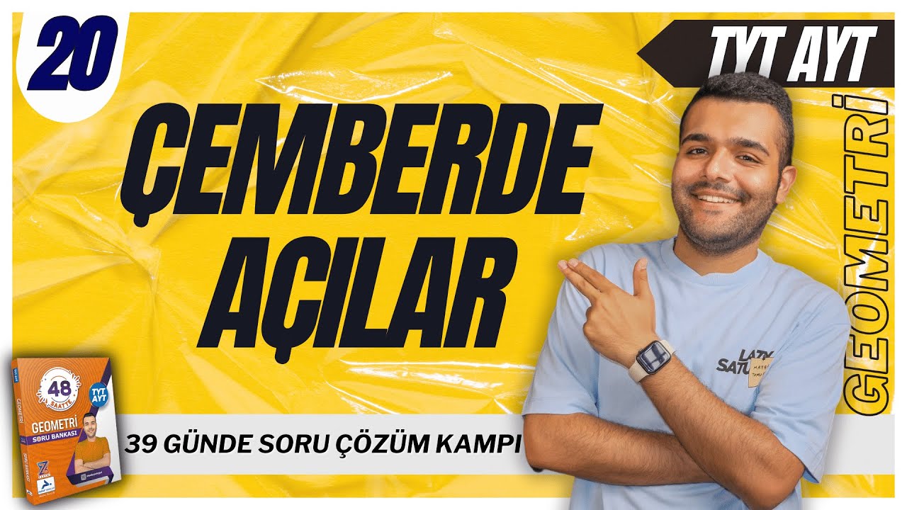 📐Çemberde Açılar Soru Çözümü 🔥39 Günde TYT-AYT Geometri Kampı | 20.Gün - Merkeze Teğet
