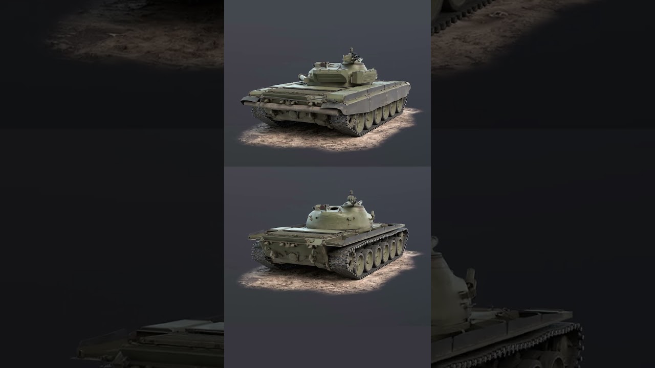 T-72A Tank Game 3d-model