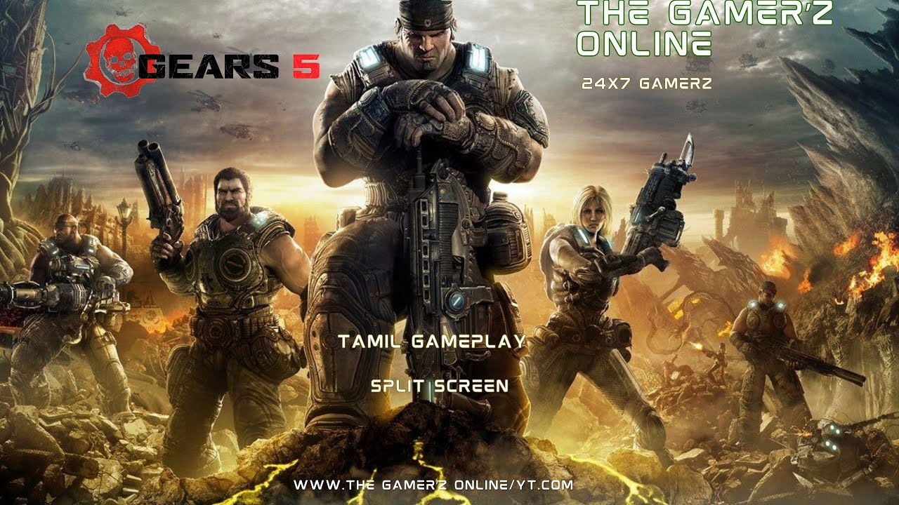 GEARS 5 SPLIT SCREEN MULTIPLAYER 🧟‍♂️ | TAMIL GAMEPLAY 👽|THE GAMERZ ONLINE 😈|