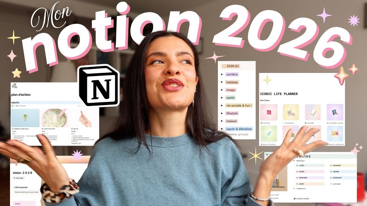 MON SETUP NOTION 2026 🌷✨ Comment j'utilise Notion pour planifier TOUTE ma vie !