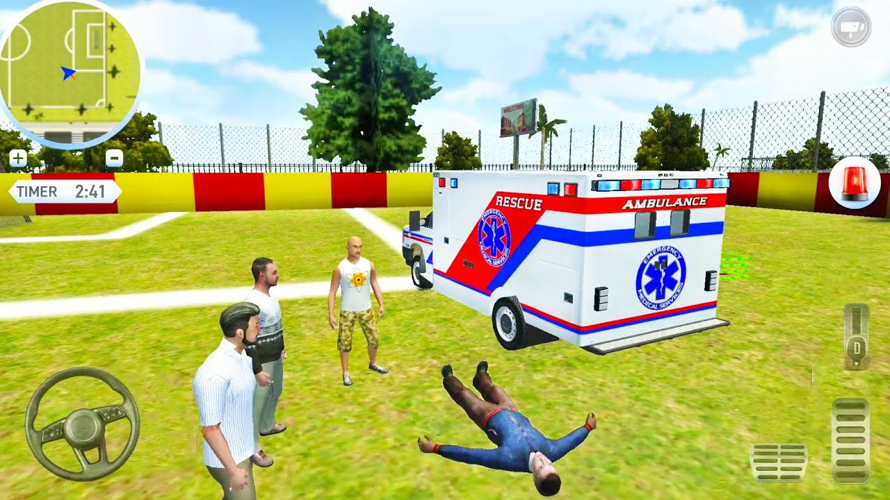 Rooftop First Aid VAN Truck Sim #3 - Emergency Ambulance Driving Game - Android Gameplay