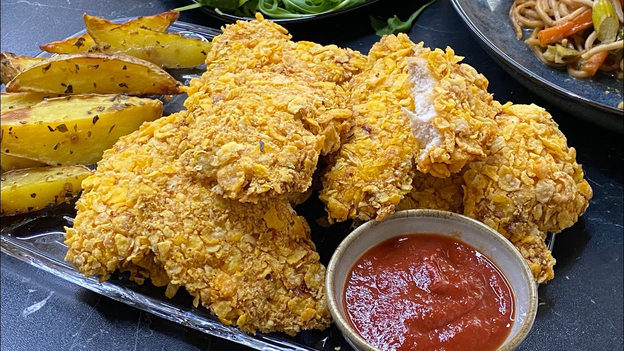 دجاج كنتاكي شهوة منوا مقرمش بطريقة صحية بدون قلي بخلطة خطيرة مع سر القرمشة KFC
