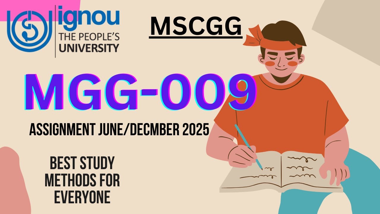 MGG009 ASSIGNMENT (IGNOU MSC GEOGRAPHY - MSCGG) #ignou #assignment #ignouassignments #ignoujune2025