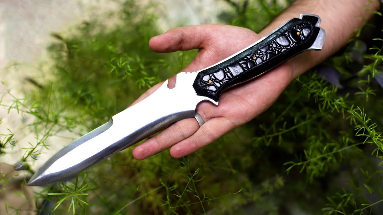 Forging Major Krauser Knife out of Old Bearing