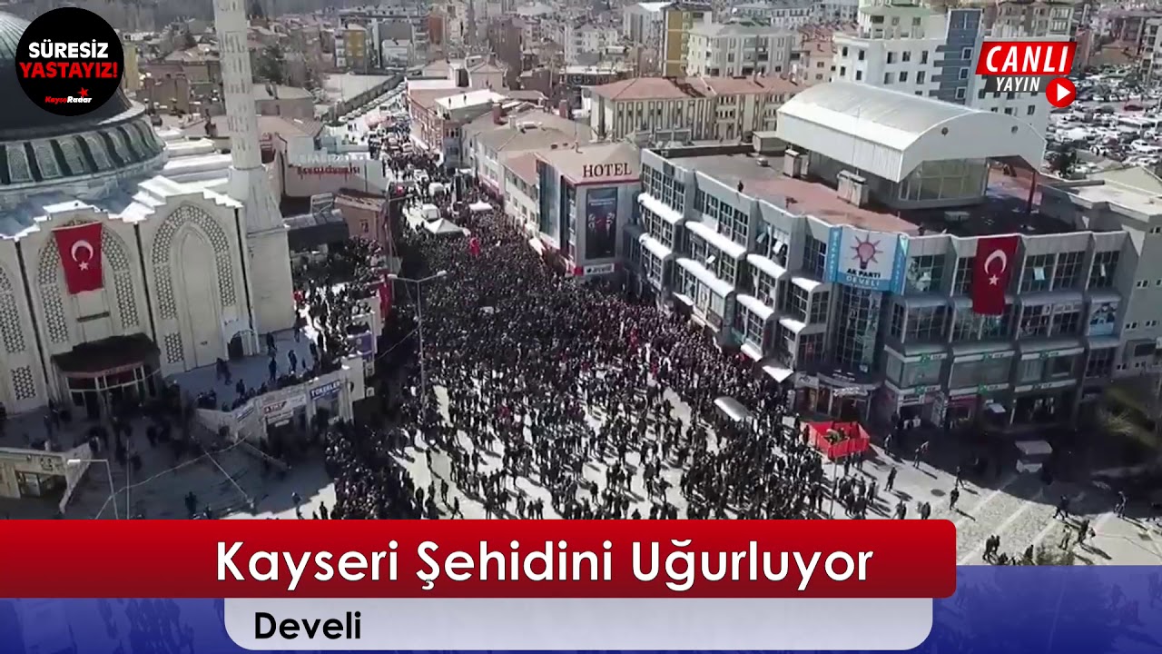 Kayseri Şehidini Uğurluyor