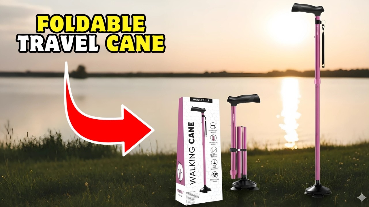 HoneyBull Folding Walking Cane Review 2025 | Adjustable, Collapsible, Pivot Tip for Seniors & Adults