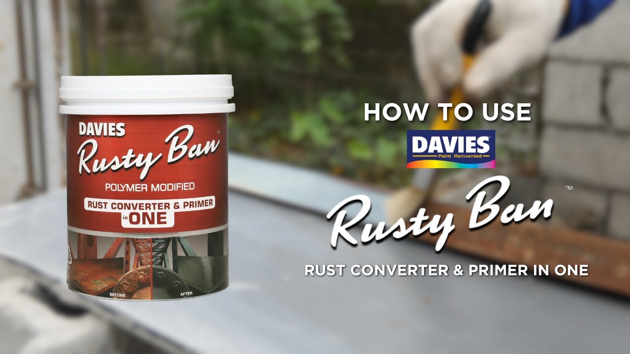 How to Use DAVIES Rusty Ban Rust Converter on Metal Surfaces
