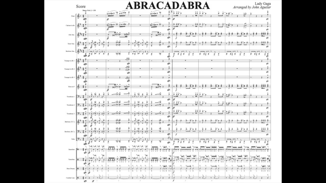 Abracadabra - Lady Gaga | Marching Band Arrangement by John Aguilar