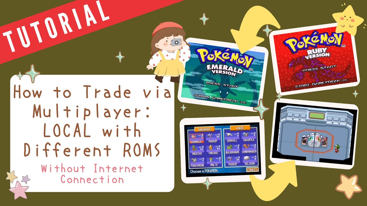 How to Trade with Different ROMS via Multiplayer: LOCAL(No Internet) on Pizza Boy GBA Pro | Tutorial