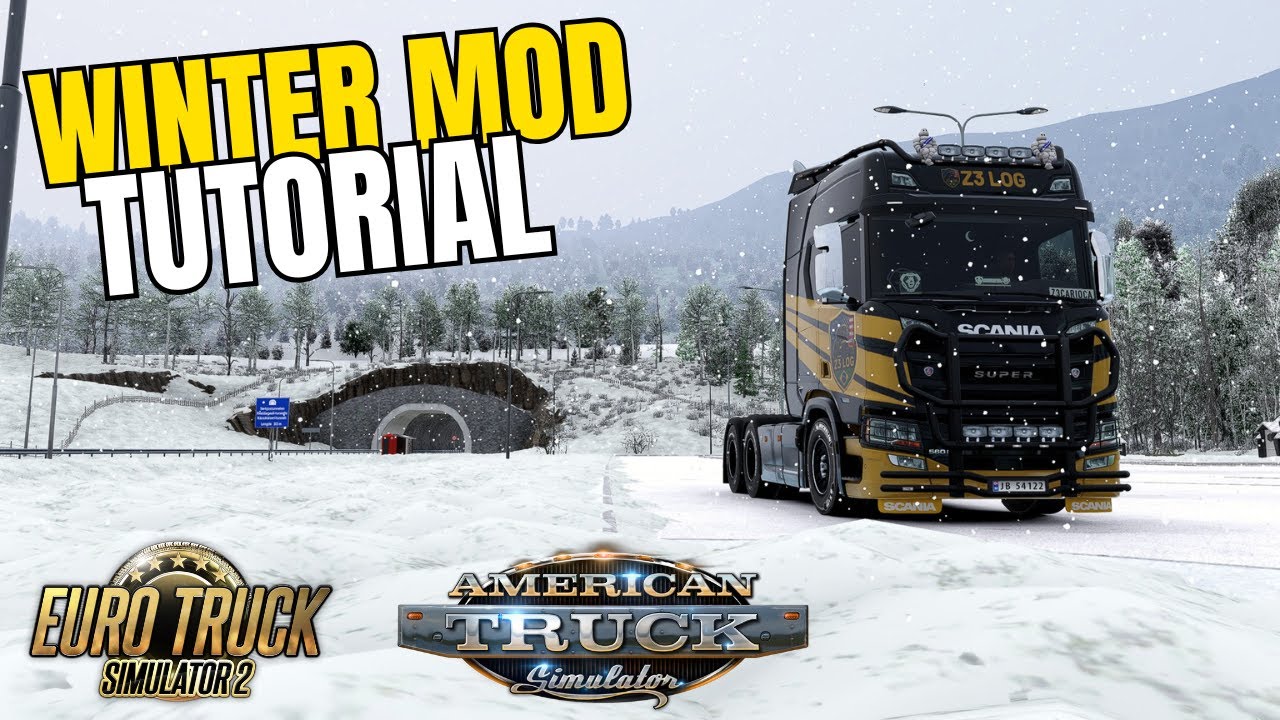 Realistic Snow Mod for ETS2 and ATS! Complete Step-by-Step Tutorial