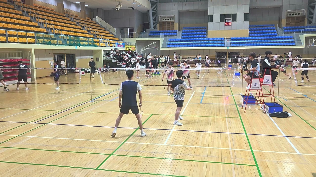 제25회 부안 군수배 배드민턴 대회 남복 희준 재영 vs 영준 상민
