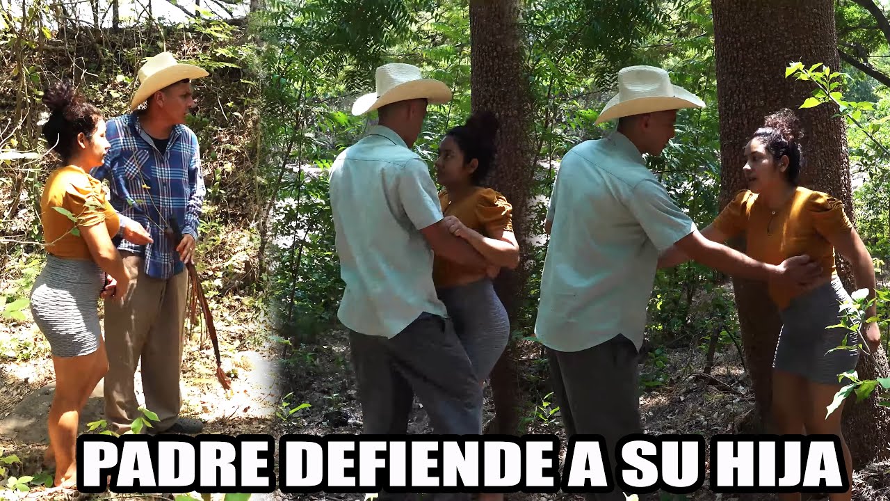 Padre ve como somete a las fuerza a su hija.