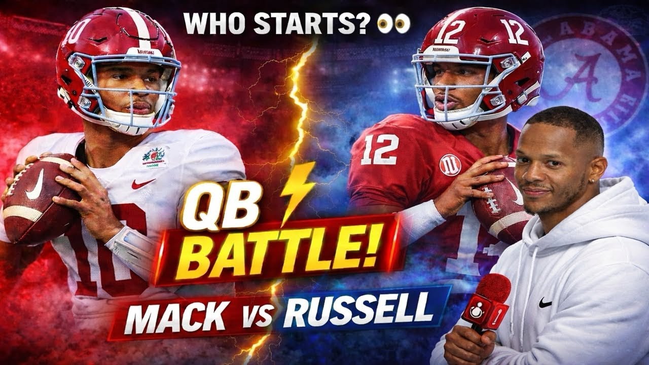 Alabama Football QB Battle: Who Wins The Race ? Why Russell Is The Guy 👀 Live Call In