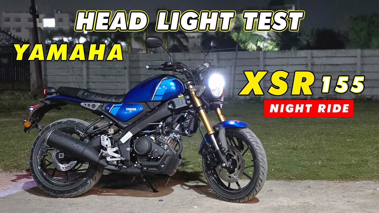 Yamaha XSR 155 Night Ride Review 🌙 | Headlight Test on City & Highway Roads!