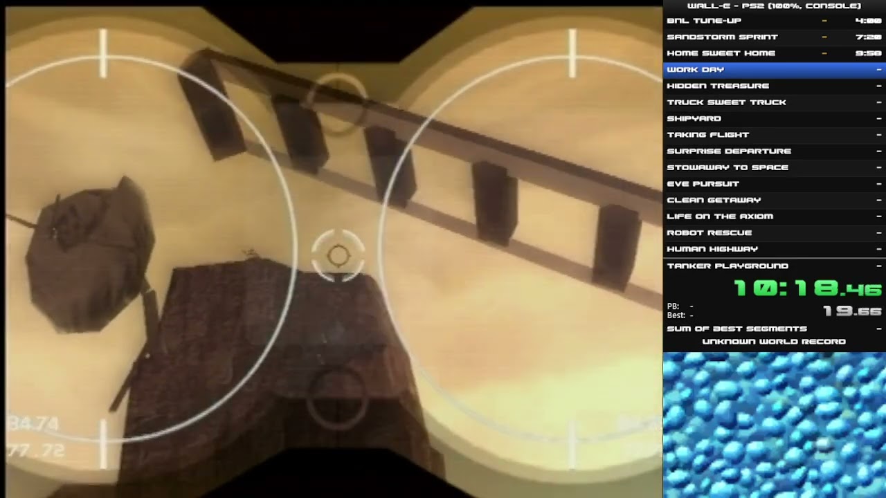 WALL E (PS2) 100% Speedrun in 2:43:41