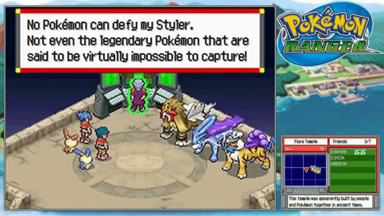 Let's Play Pokemon Ranger *Finale* Raikou / Suicune / Entei