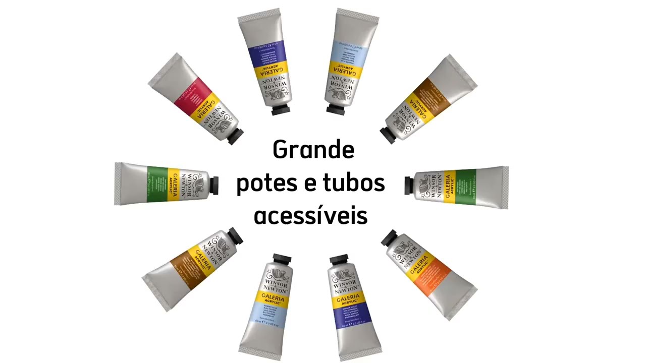 Tinta Acrílica Galeria Winsor & Newton Custo Benéfico