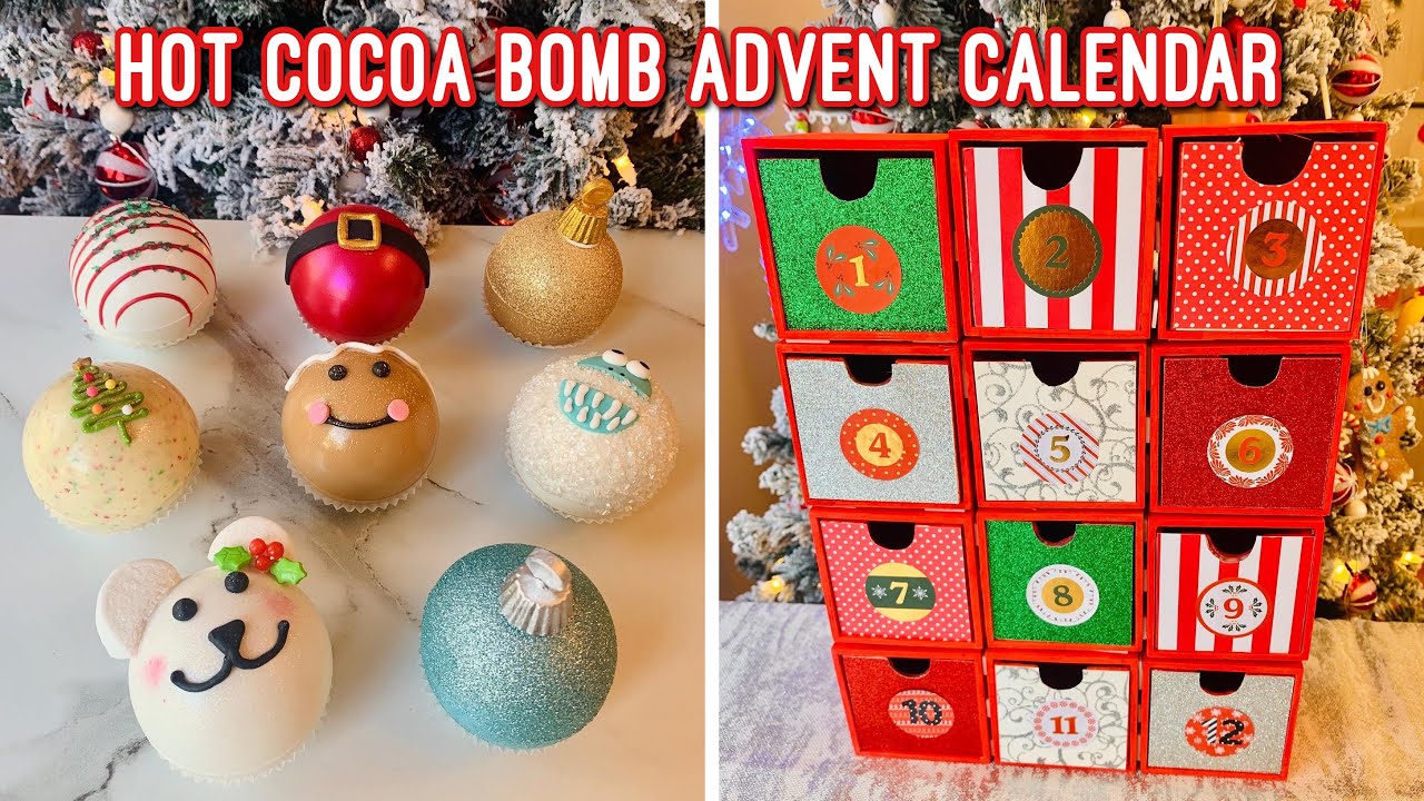 Hot Chocolate Bomb Advent Calendar | 3 Flavors of Hot Chocolate Bombs | Tips for SHINY Cocoa Bombs