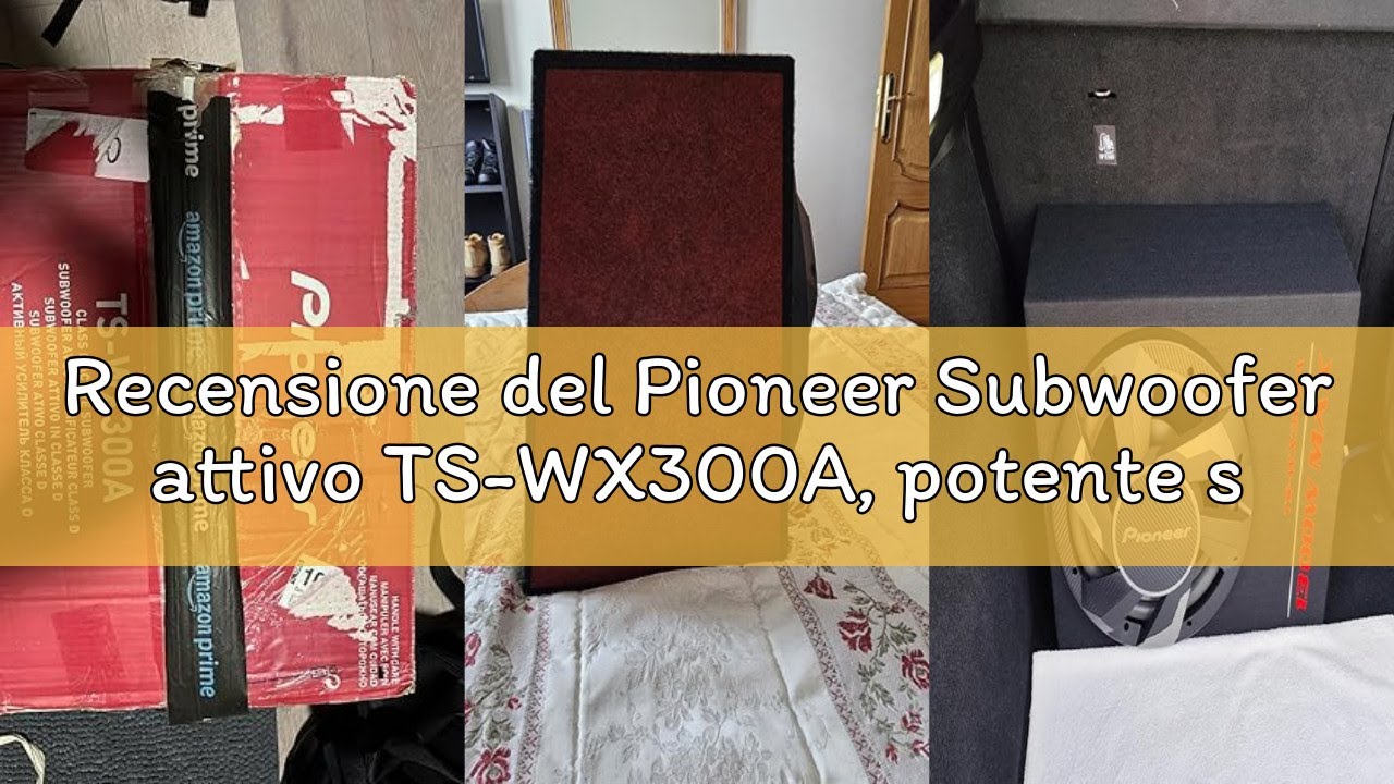 Recensione del Pioneer Subwoofer attivo TS-WX300A, potente subwoofer con alloggiamento con potenza m