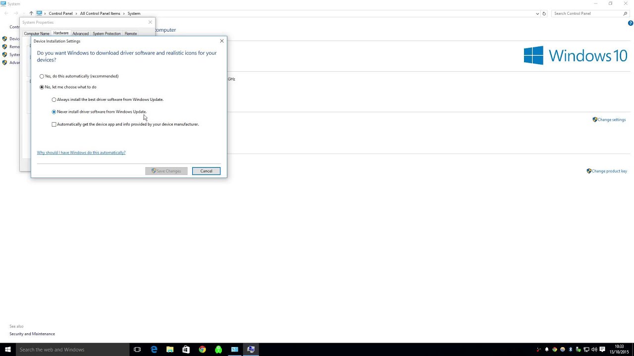 Windows 10 Tips - How to Disable Automatic driver updates