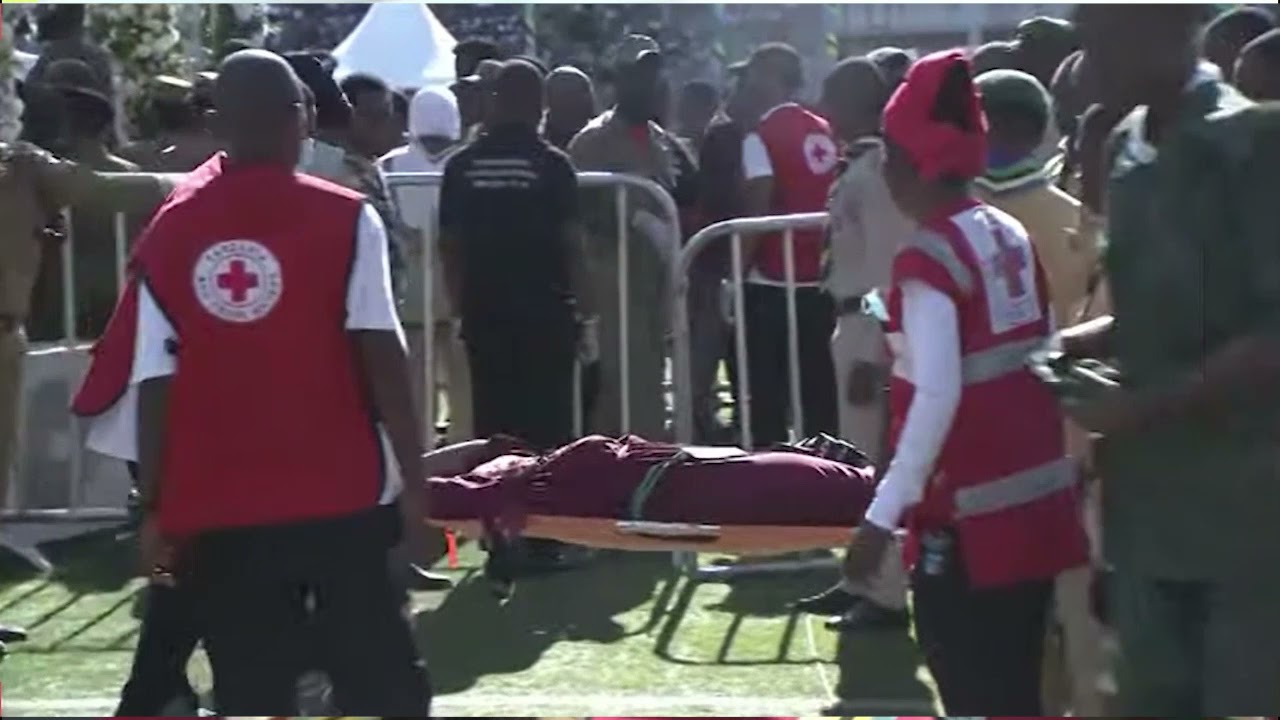 INASKITISHA WATU WALIVYOZIMIA WAKIMUAGA MAGUFULI UWANJANI SIKU YA PILI