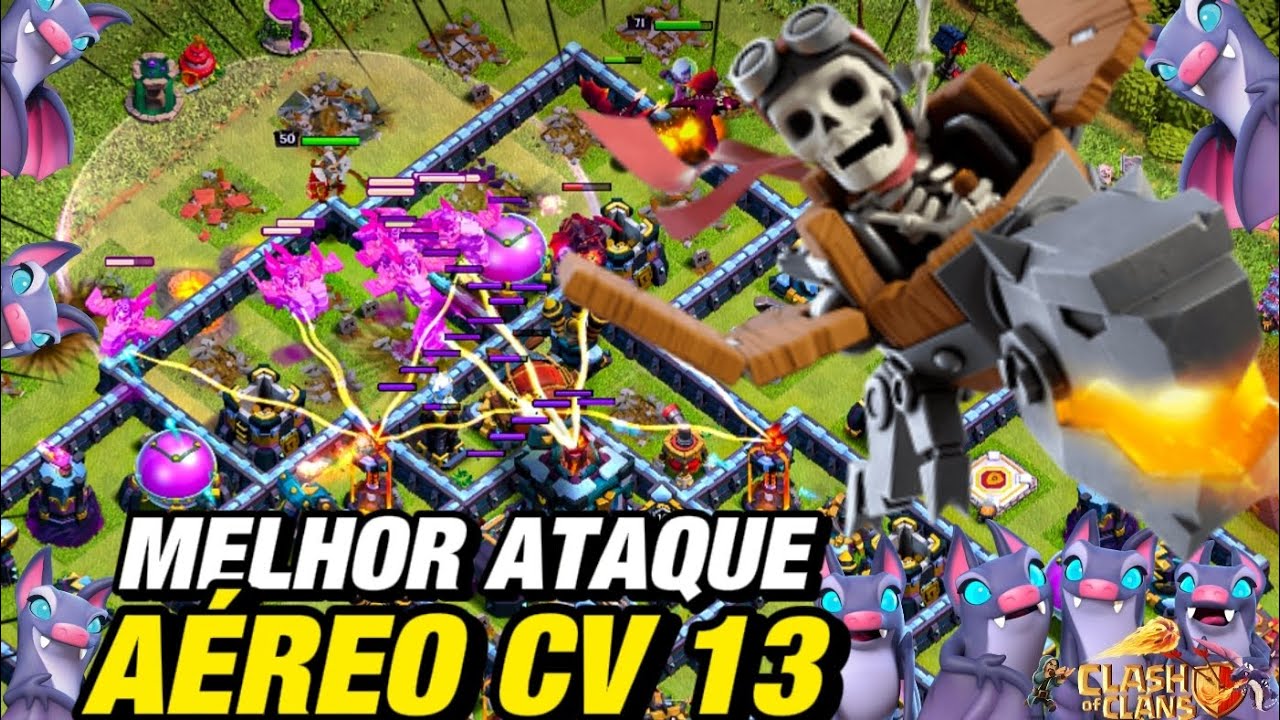 Ataque Aéreo OP! 3 Estrelas ⭐️GARANTIDAS⭐️ com essa estratégia! 😲😲😲
