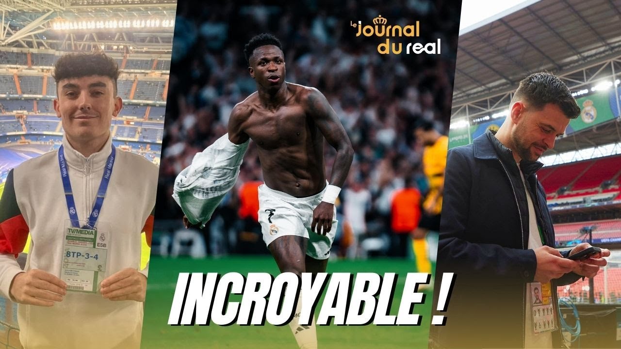 Real Madrid - Borussia Dortmund (5-2) : Vinicius voit triple, remontada folle du Real !