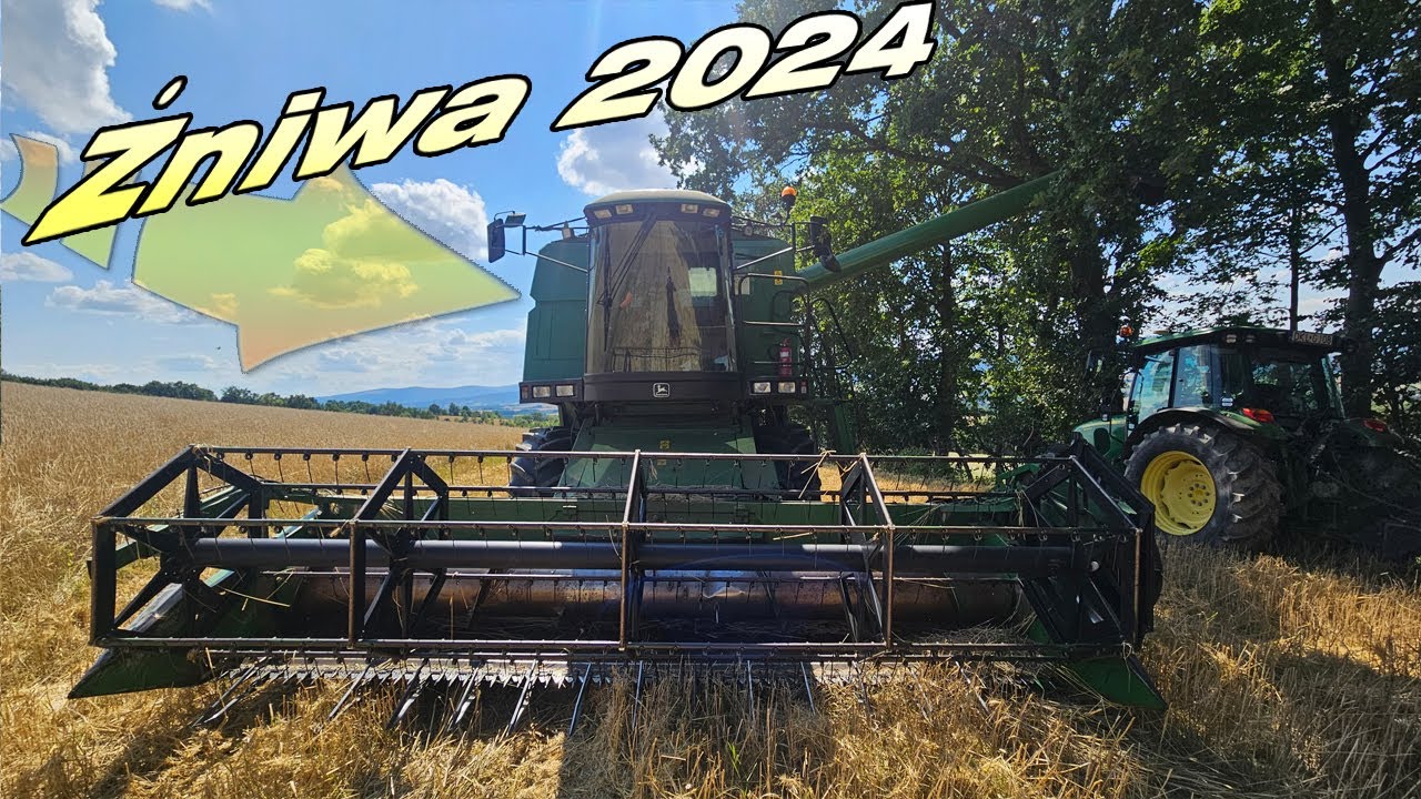 Żniwa 2024 - 11 ha żyta w 6,5 godziny.