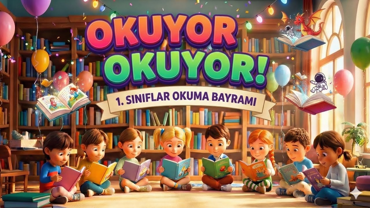 OKUYOR OKUYOR | 1. Sınıf Okuma Bayramı Şarkısı 
