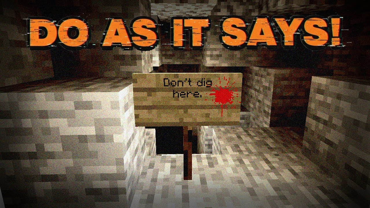 If Bloody Signs Appear Asking You Not To Dig, DO AS IT SAYS! Minecraft Creepypasta