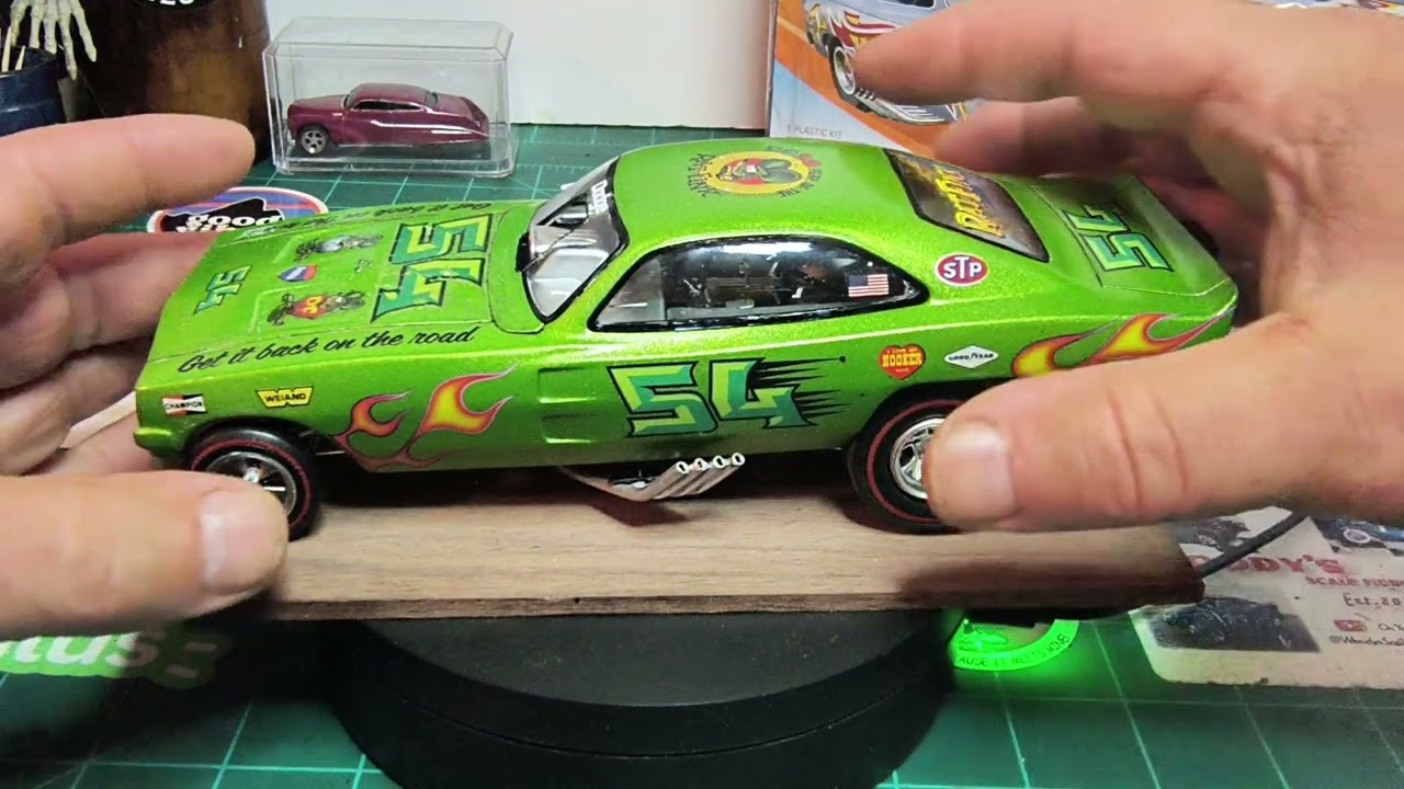 Final reveal on the #under1000gb24   Polar lights 1969 Dodge funny car @mikephillipsmetal