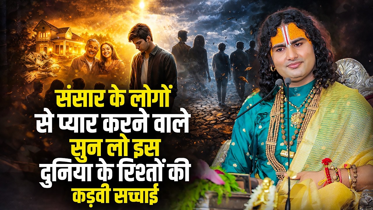 संसार के लोगों से प्यार करने वाले सुन लो इस दुनिया के रिश्तों की कड़वी सच्चाई | अनिरुद्धाचार्य जी