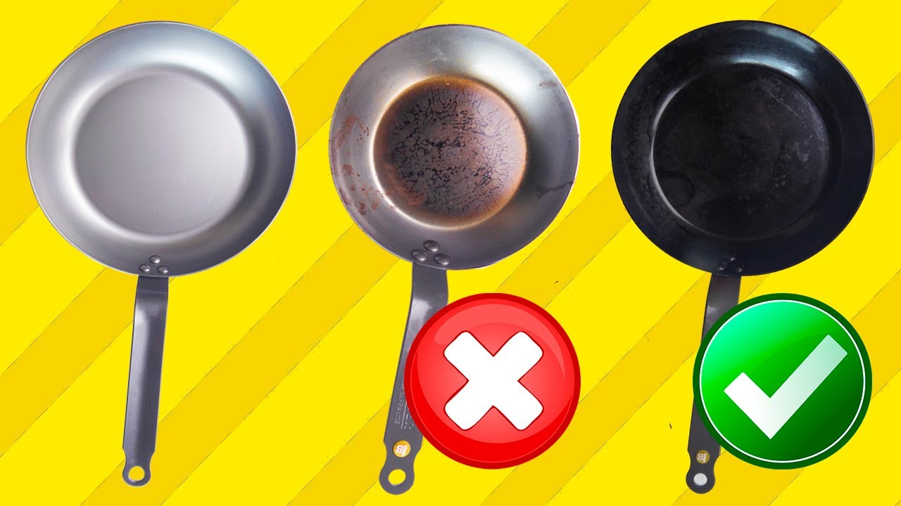 Cómo CURAR SARTEN de HIERRO y ACERO al CARBONO ▶ CURADO TOTAL 😍