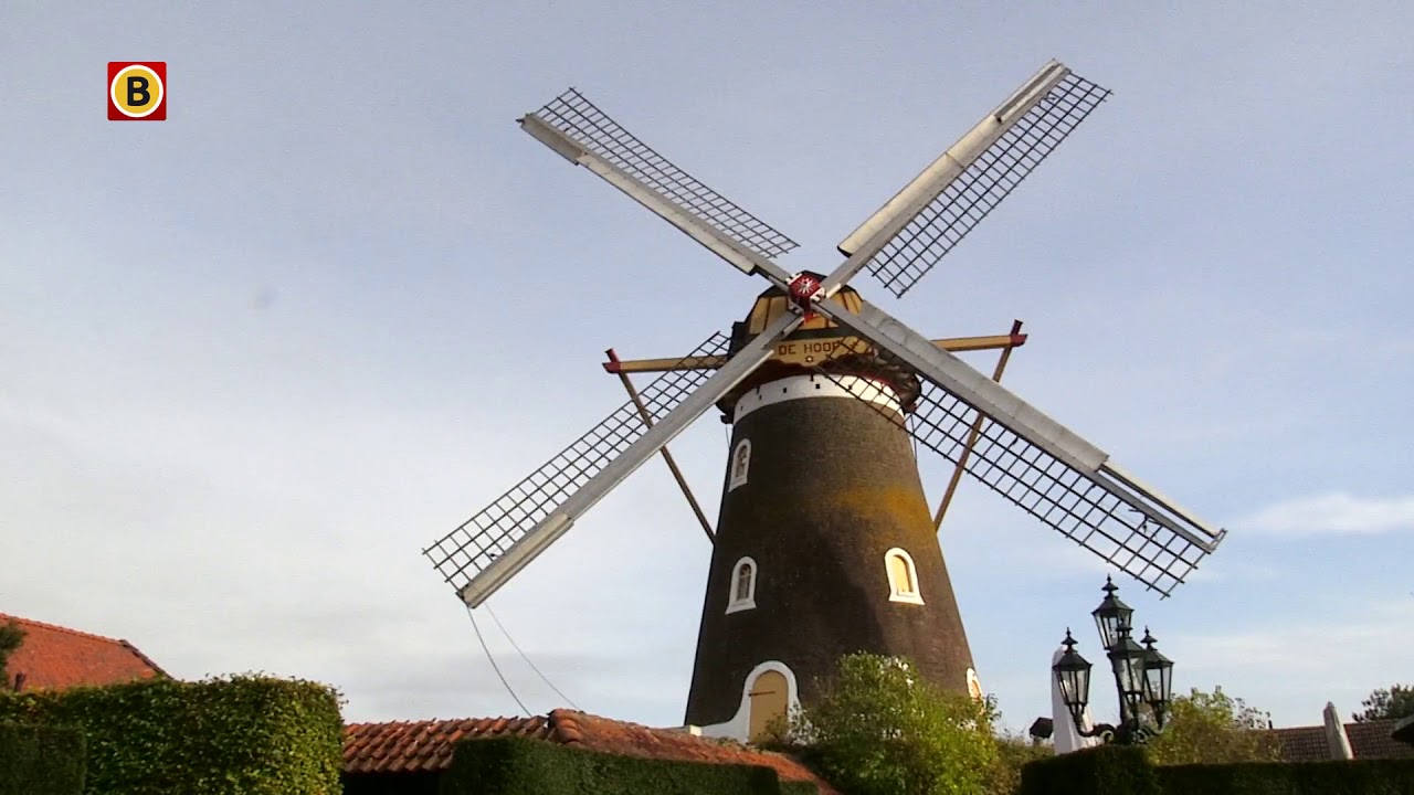 Mark Heutink in zak en as, want zijn molen is stuk