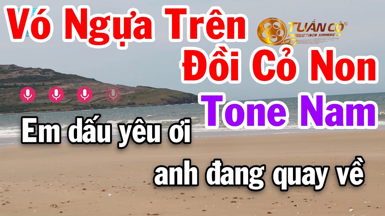 Karaoke Vó Ngựa Trên Đồi Cỏ Non Tone Nam Nhạc Sống Cha Cha 2025