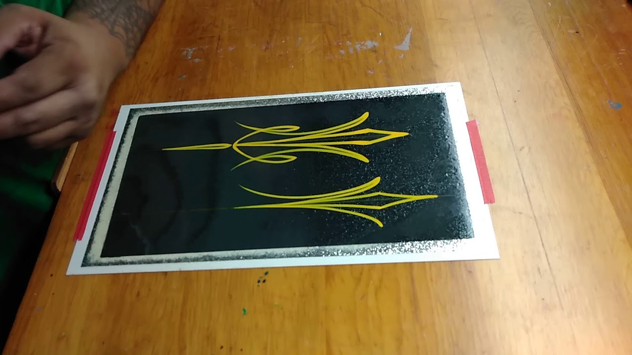 How to Pinstripe: Simple Pinstriping Design #7