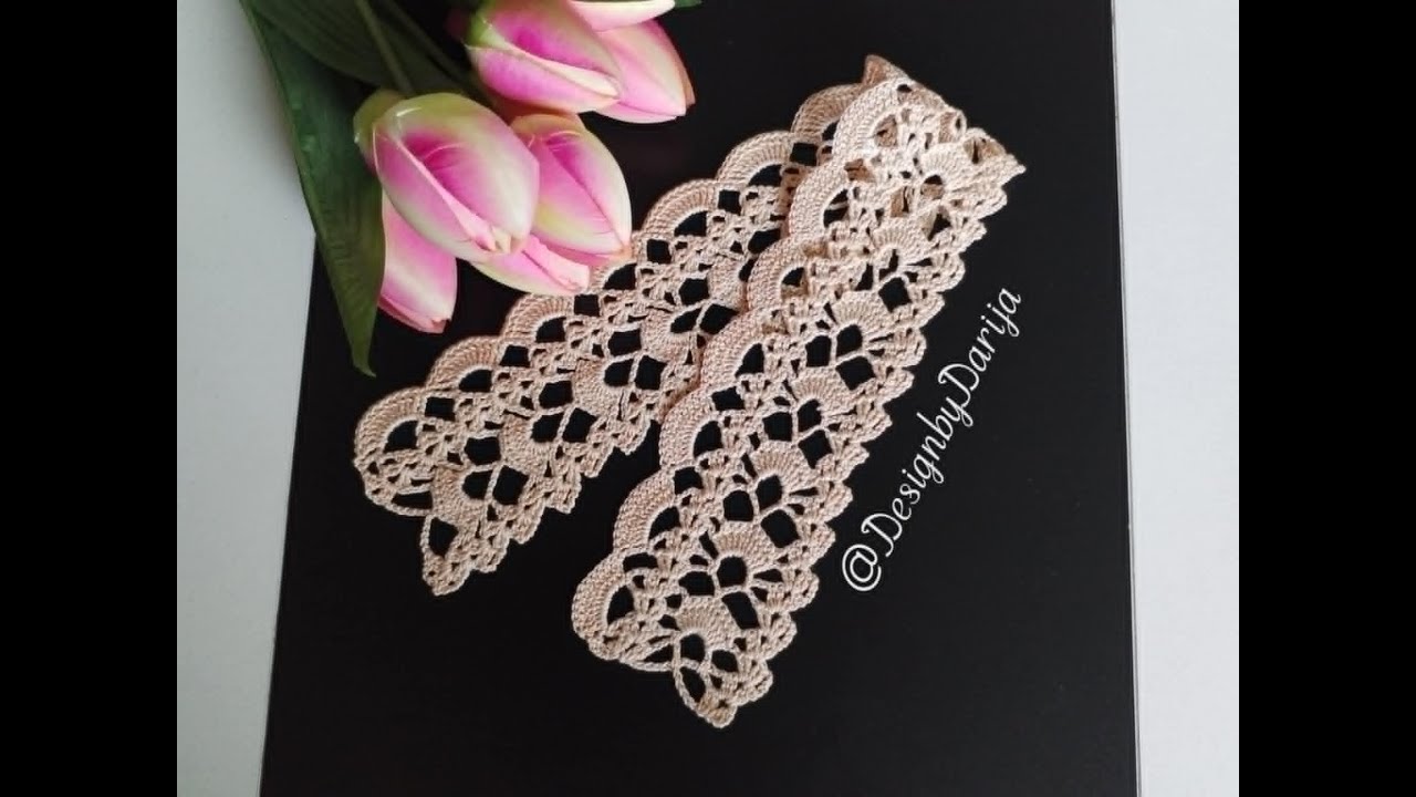 Vintage Crochet Border Lace✨-Crochet Easy Tutorial
