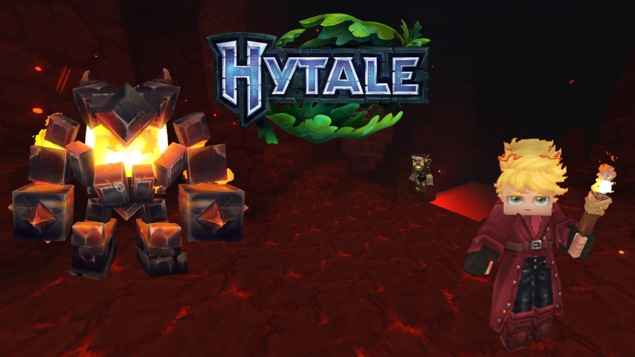 Cavar pra BAIXO me levou ao NETHER do HYTALE! | Hytale