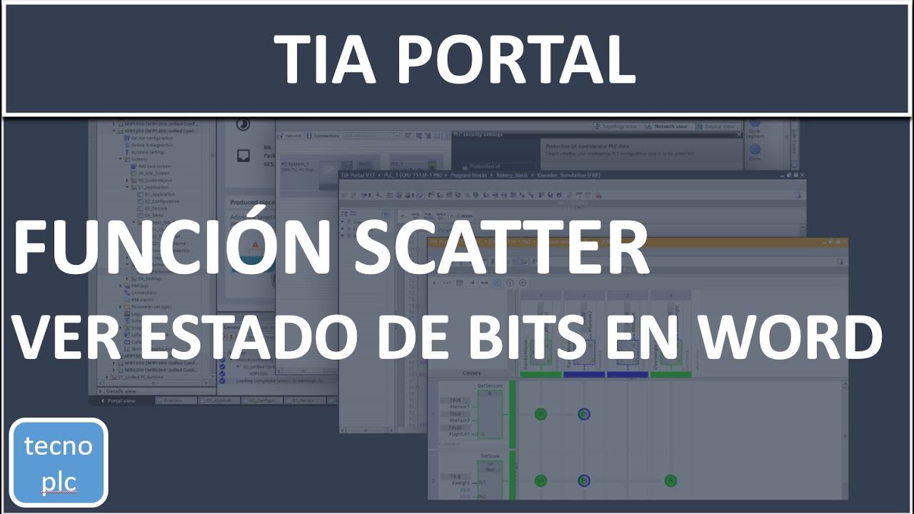 Ver estado de bits en Word Dword TIA Portal función Scatter al detalle