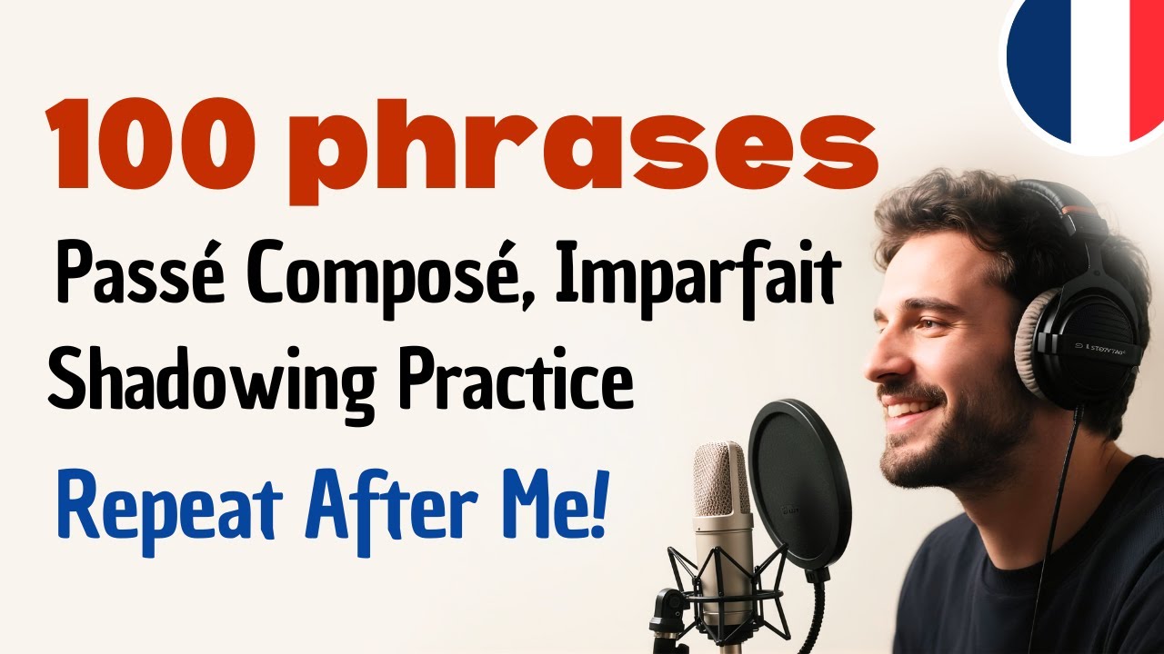 French Shadowing Practice🔥Passé Composé vs Imparfait with Common Verbs | Daily Journal Listening B1