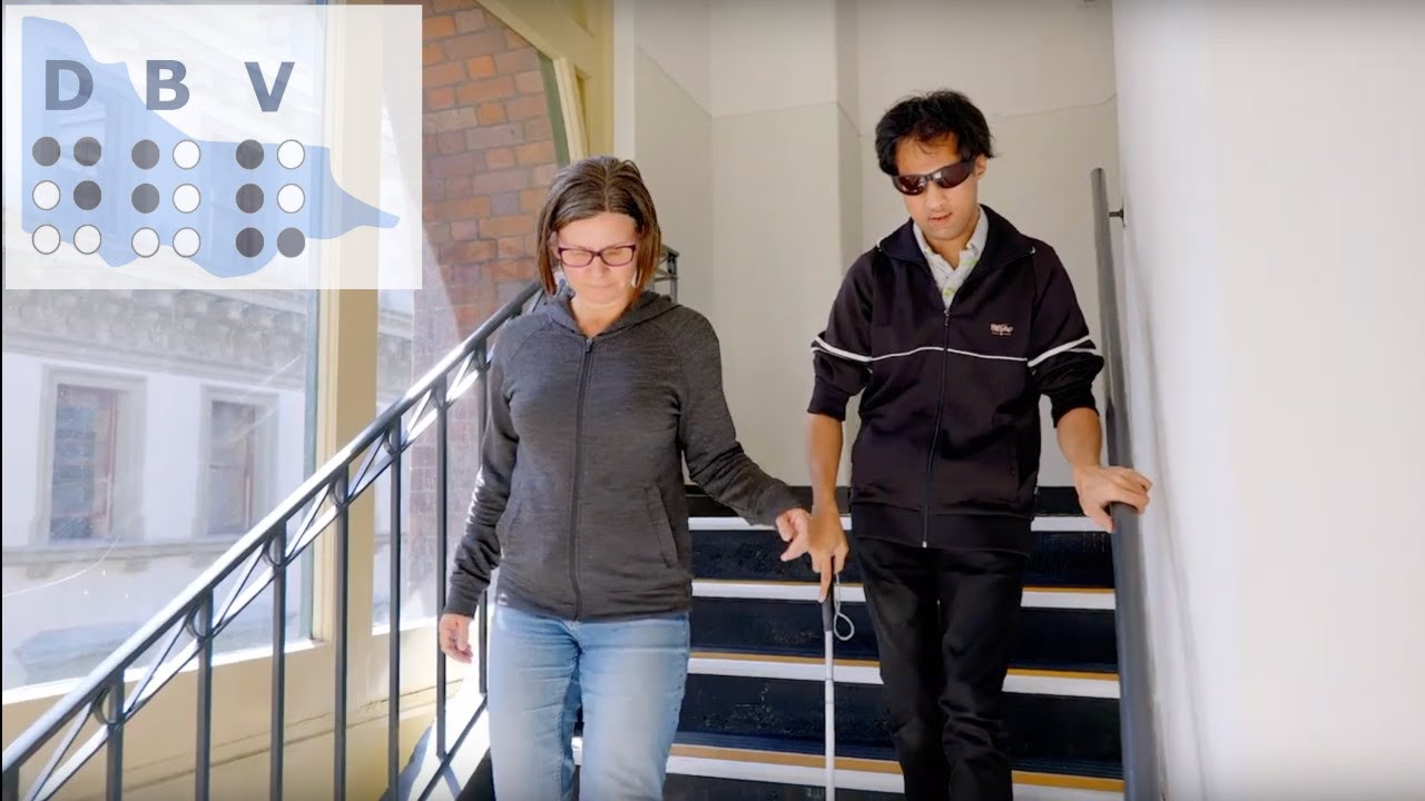 Guiding a Deafblind person - indoor guiding