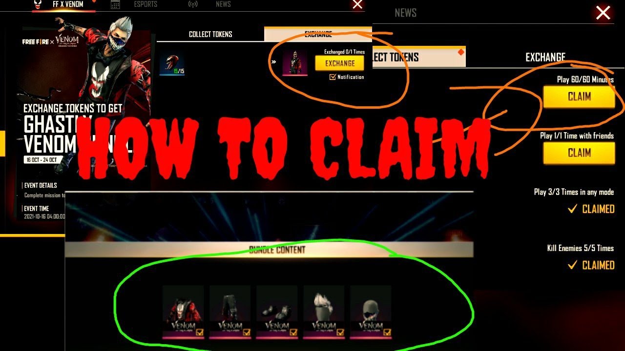 HOW TO CLAIM VENOM BUNDLE