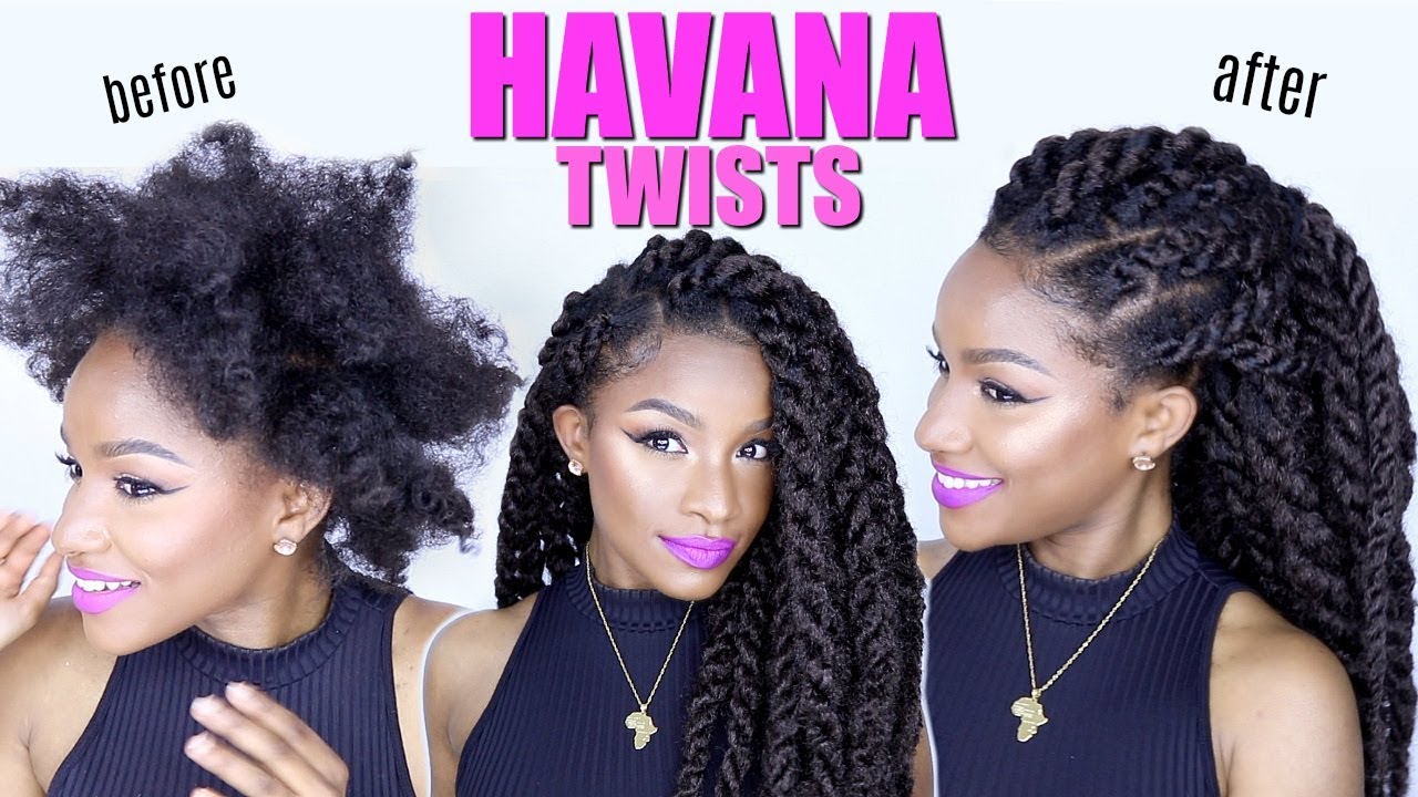 How-to: Havana Twists on Natural Hair | Jumbo Marley Twists