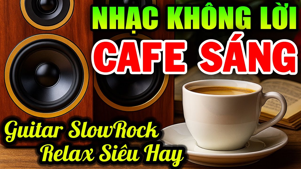 Nhạc Không Lời SlowRock Guitar New Buổi Sáng - Hòa Tấu Nhạc Cà Phê Âm Thanh Nổi Nghe Siêu Hay