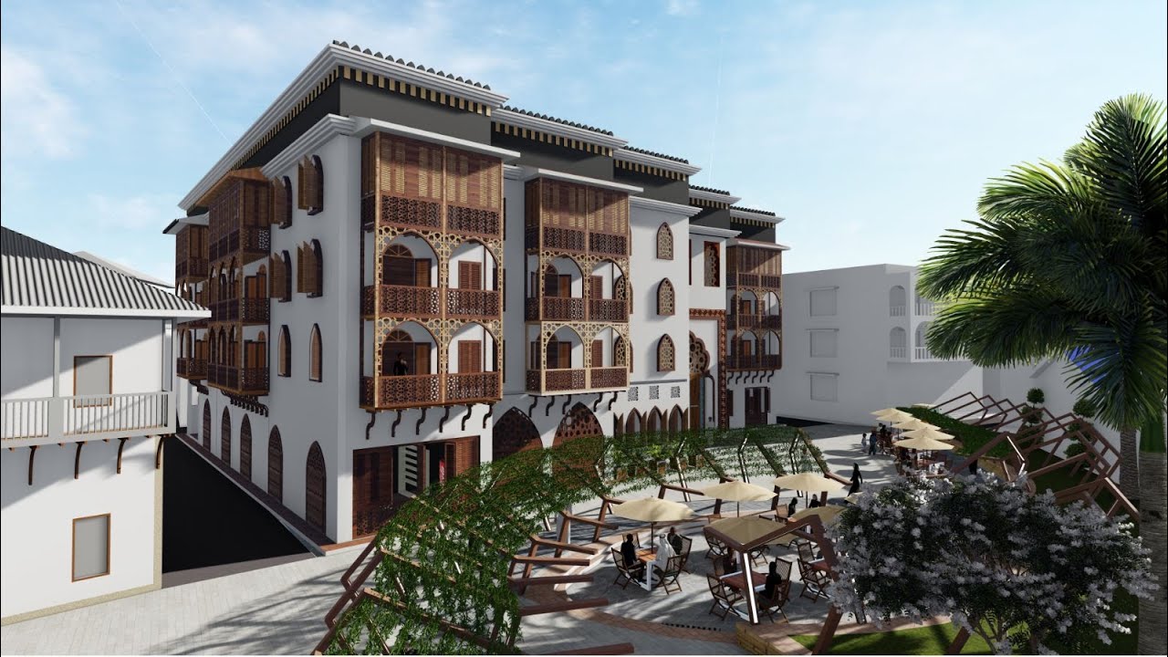 Swahili Forodhani Centre(Mombasa)-Architecture Cinematic Animation