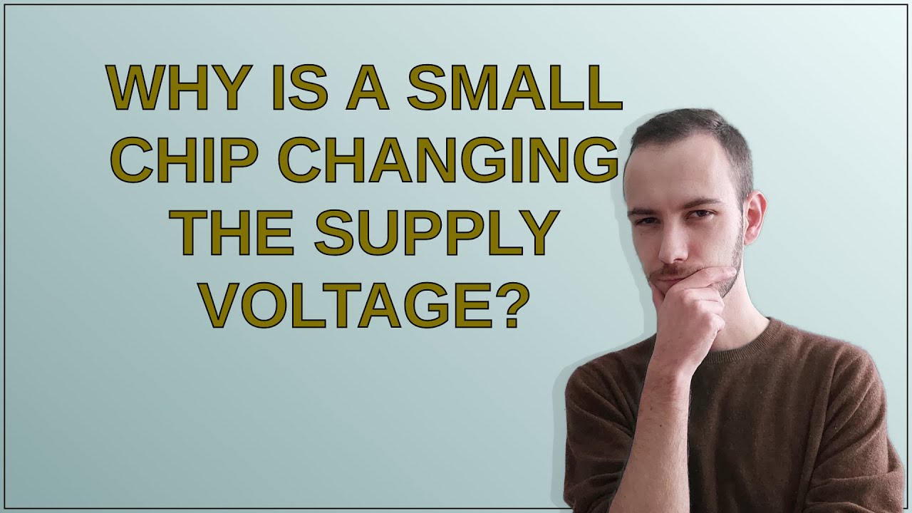 Electronics: Why is a small chip changing the supply voltage?