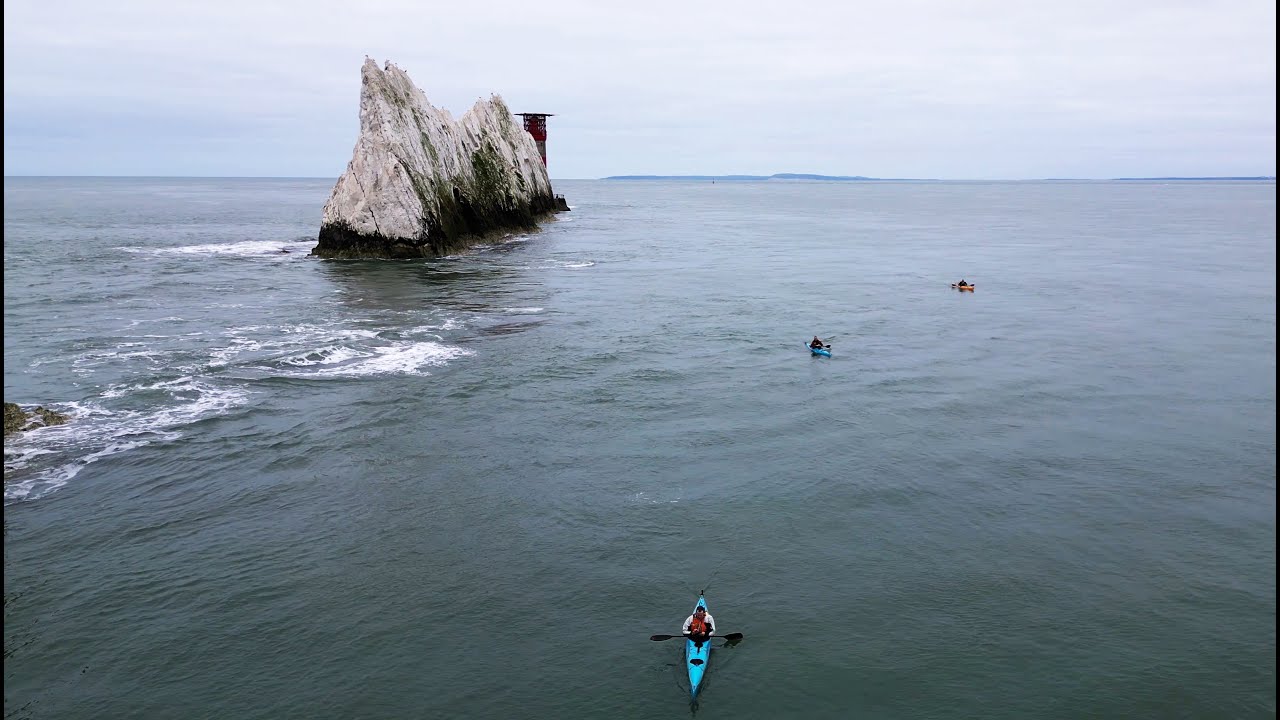 West Wight Loop - Sea Kayaking - DJI drone - Cliffs - Portage - UK Coast - Insta360 - 
